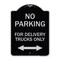 Signmission No Parking No Parking for Delivery Trucks Heavy-Gauge Aluminum Sign, 24" x 18", BS-1824-23666 A-DES-BS-1824-23666 - alternate 1